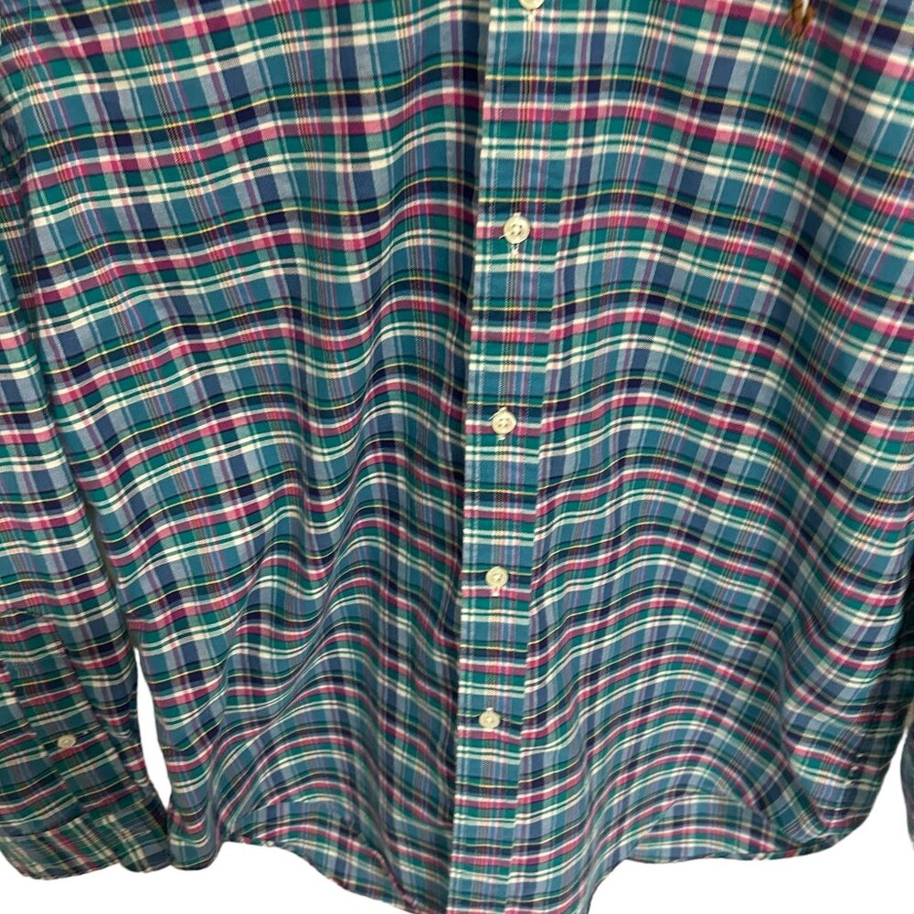 Polo by Ralph Lauren Multicolor Plaid Casual Button Down Shirt - Picture 4 of 6